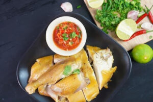 ไก่ต้มน้ำปลา